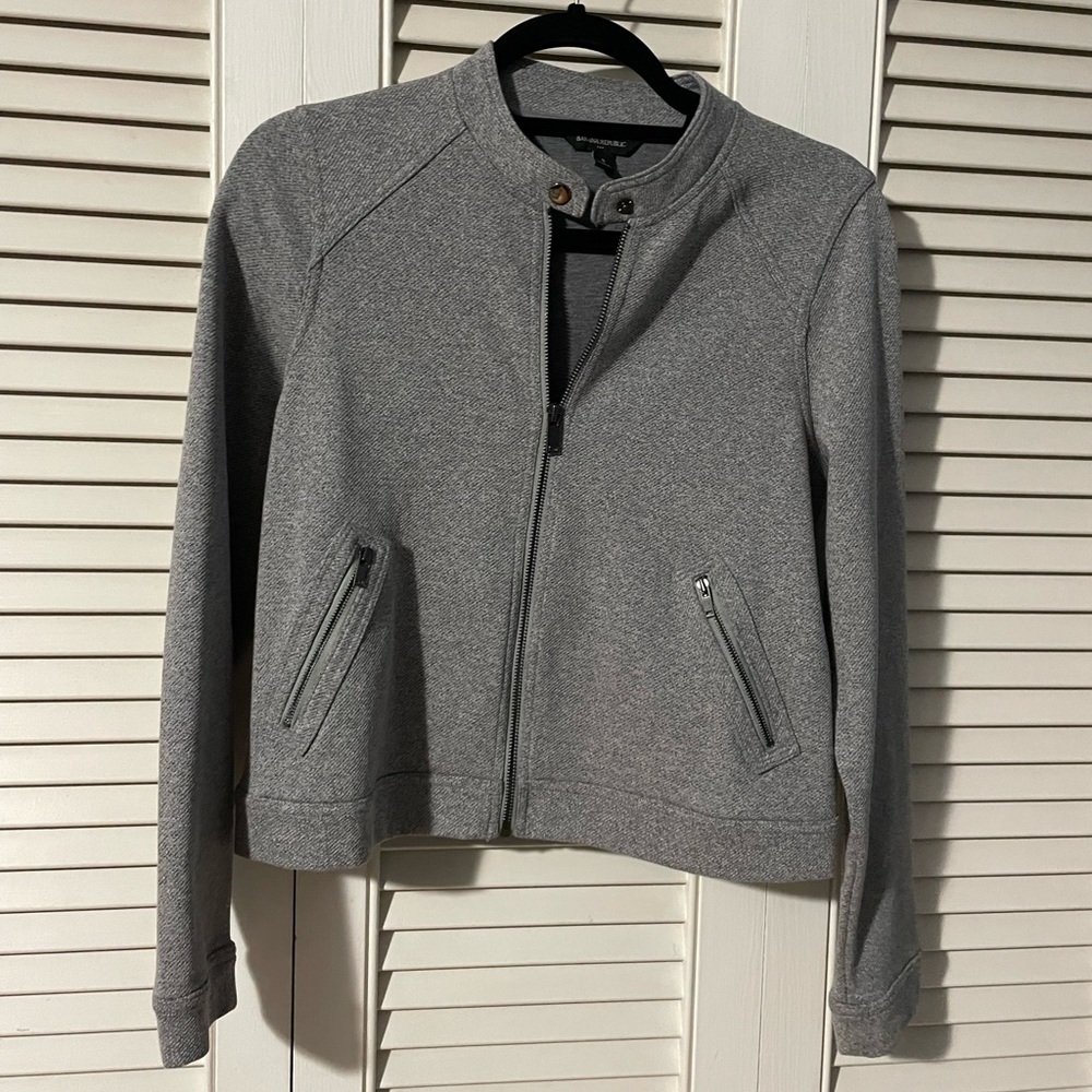 Banana Republic - Bomber Jacket - Size small Gray